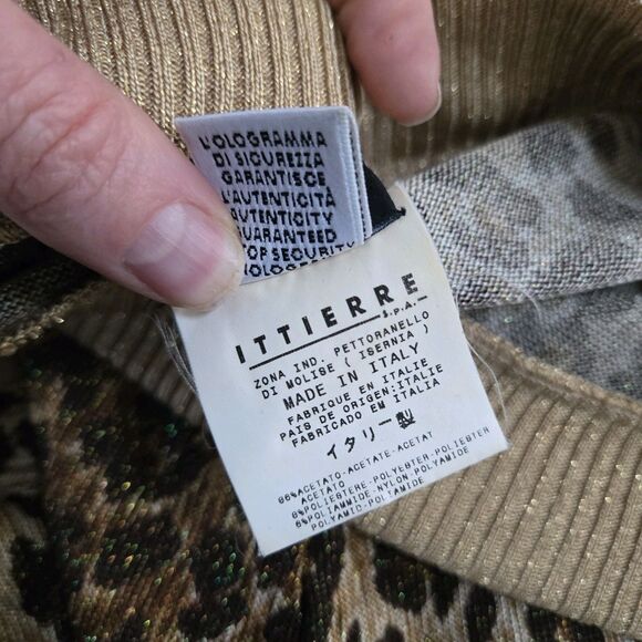 Vtg AUTHENTIC DOLCE & GABBANA LEOPARD PRINT COTTON Midi SKIRT size 42 6 - Picture 10 of 10